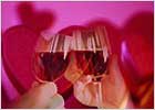 Розовое вино - подарок влюбленным